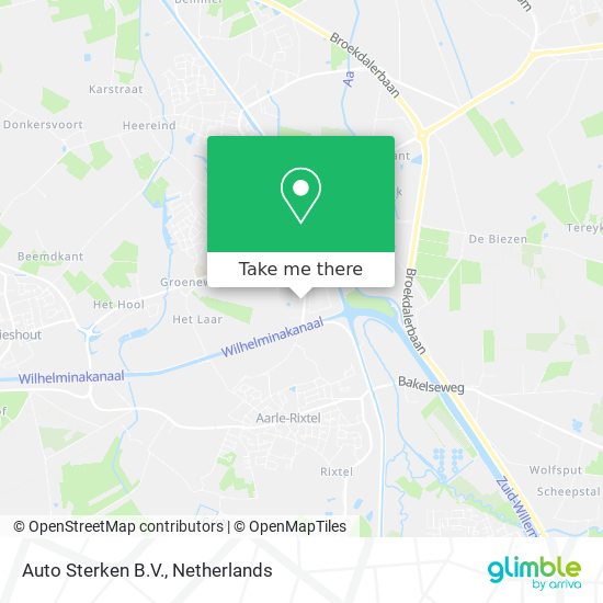 Auto Sterken B.V. map