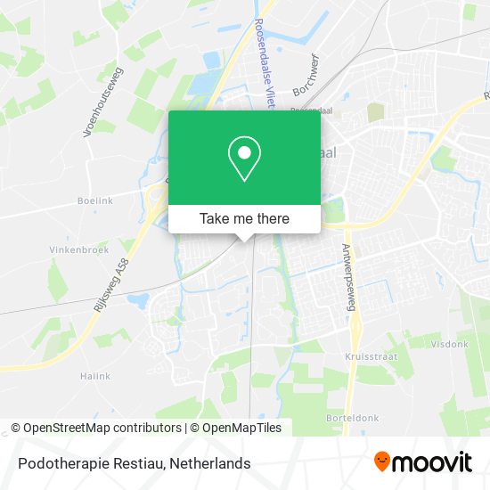 Podotherapie Restiau map