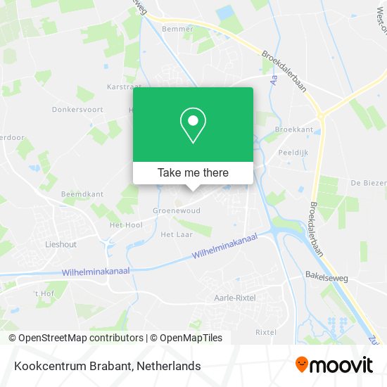 Kookcentrum Brabant map