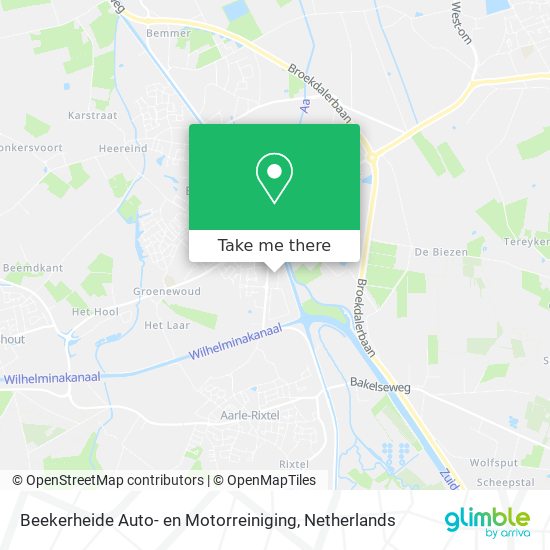 Beekerheide Auto- en Motorreiniging Karte