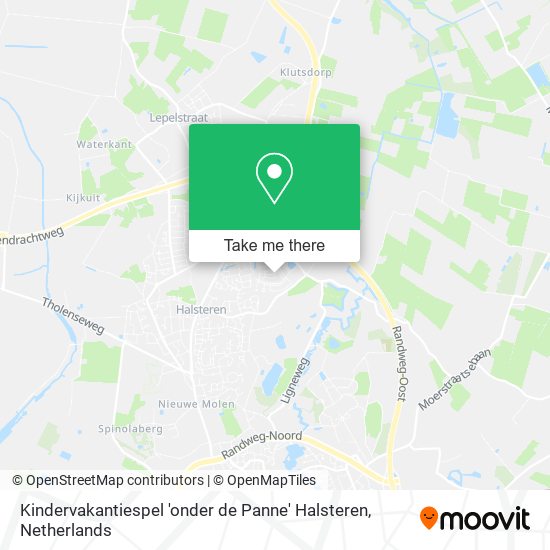 Kindervakantiespel 'onder de Panne' Halsteren map