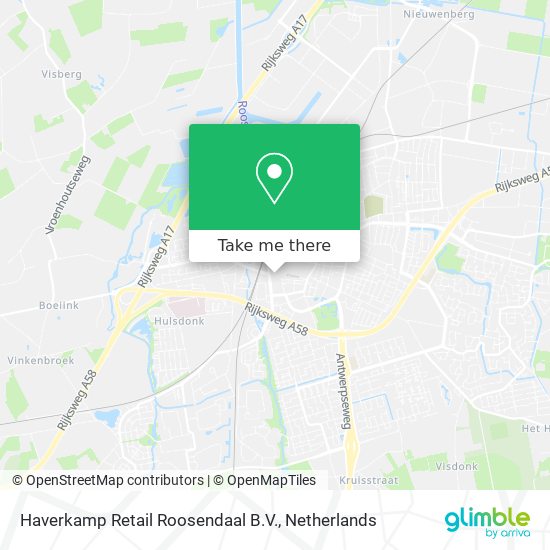 Haverkamp Retail Roosendaal B.V. map