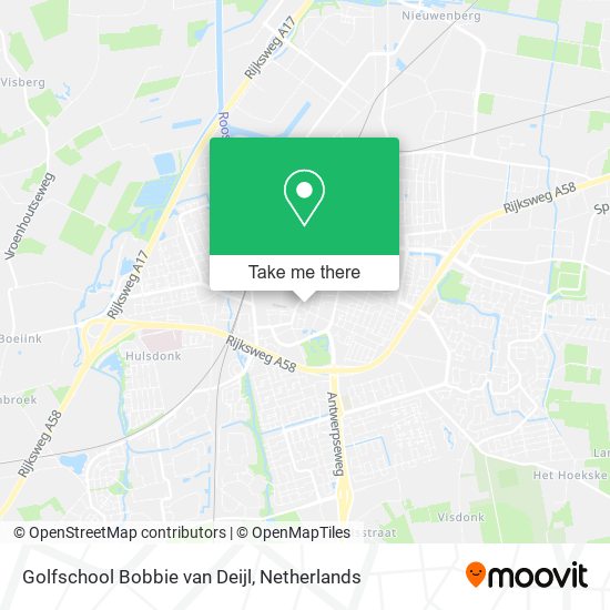 Golfschool Bobbie van Deijl map