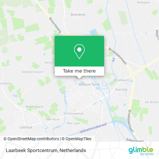 Laarbeek Sportcentrum map