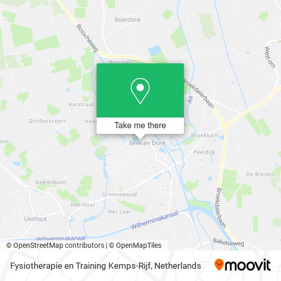 Fysiotherapie en Training Kemps-Rijf map