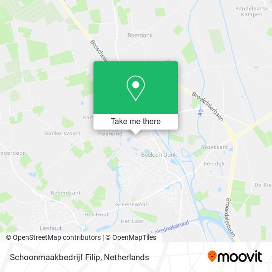 Schoonmaakbedrijf Filip map