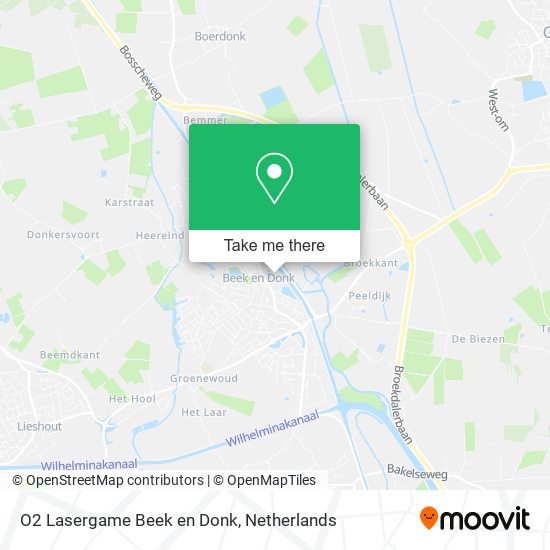 O2 Lasergame Beek en Donk map