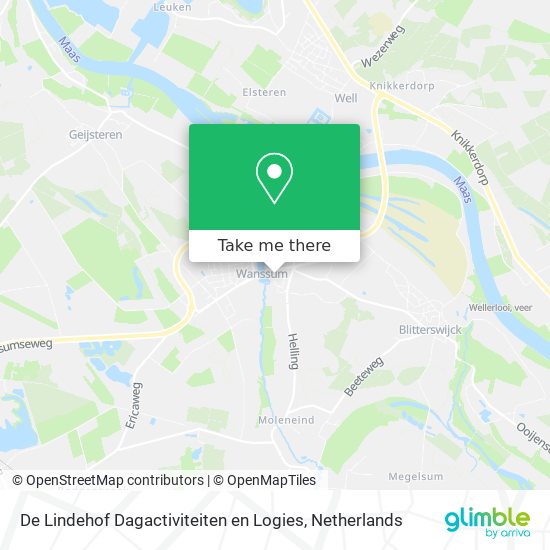 De Lindehof Dagactiviteiten en Logies map