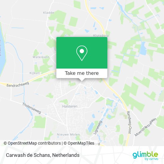 Carwash de Schans map