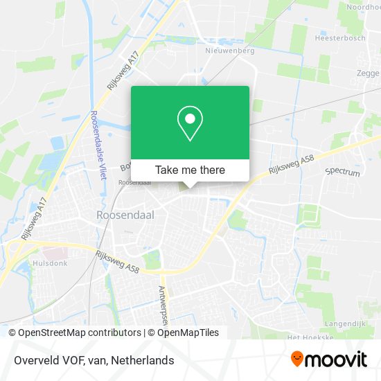 Overveld VOF, van map