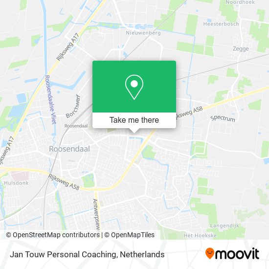 Jan Touw Personal Coaching map