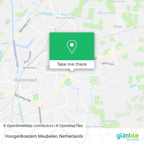 Hoogenboezem Meubelen Karte