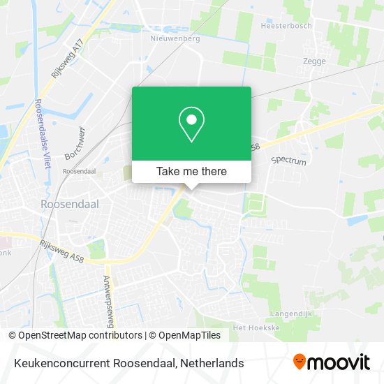 Keukenconcurrent Roosendaal map