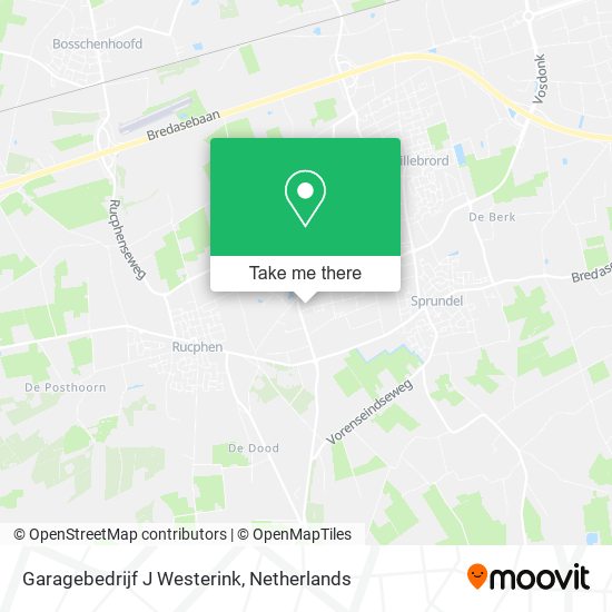 Garagebedrijf J Westerink map