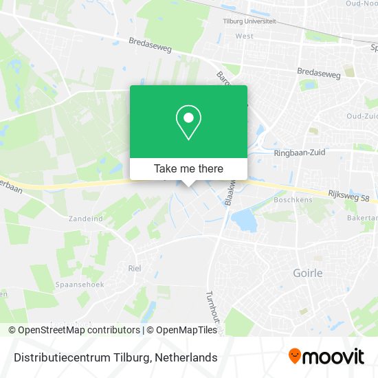Distributiecentrum Tilburg Karte