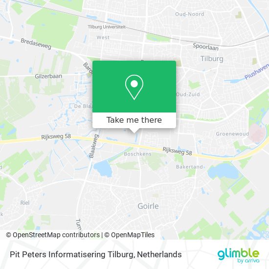 Pit Peters Informatisering Tilburg map