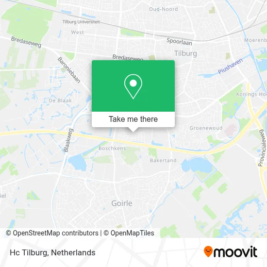 Hc Tilburg map