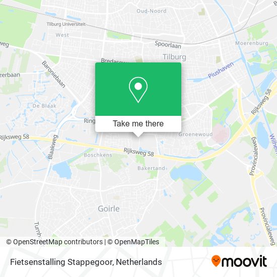 Fietsenstalling Stappegoor map