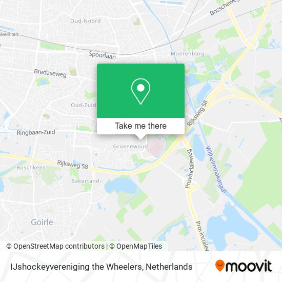 IJshockeyvereniging the Wheelers map