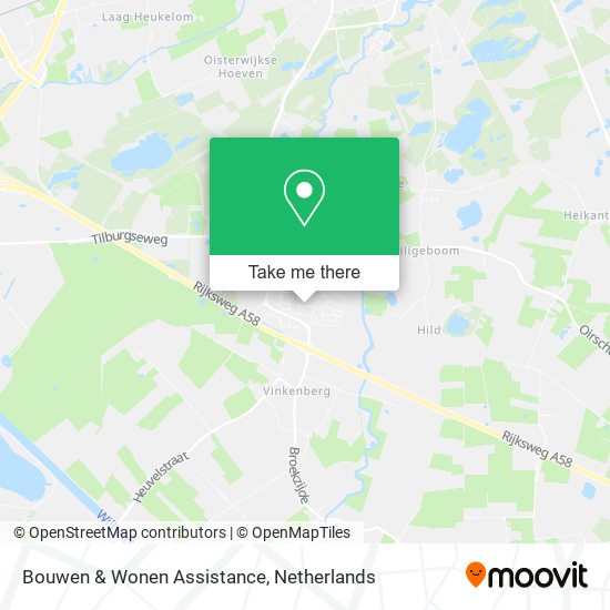 Bouwen & Wonen Assistance map