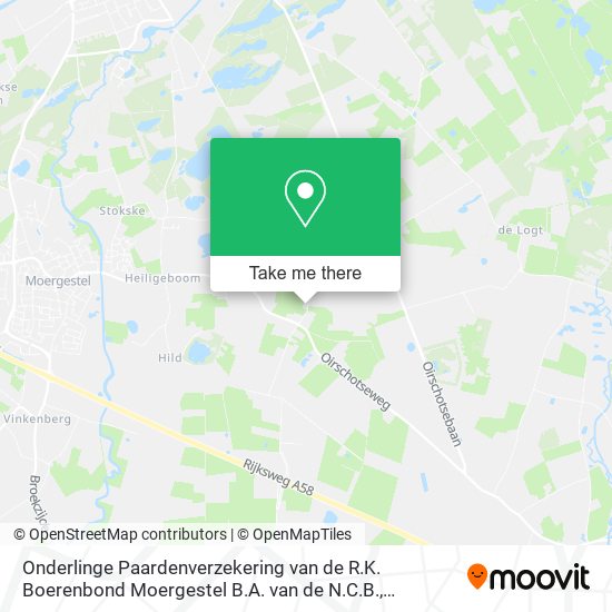 Onderlinge Paardenverzekering van de R.K. Boerenbond Moergestel B.A. van de N.C.B. Karte