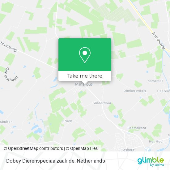 Dobey Dierenspeciaalzaak de map