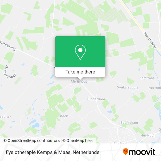 Fysiotherapie Kemps & Maas map