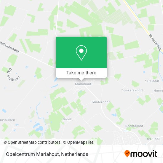 Opelcentrum Mariahout Karte