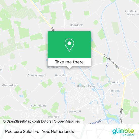 Pedicure Salon For You map