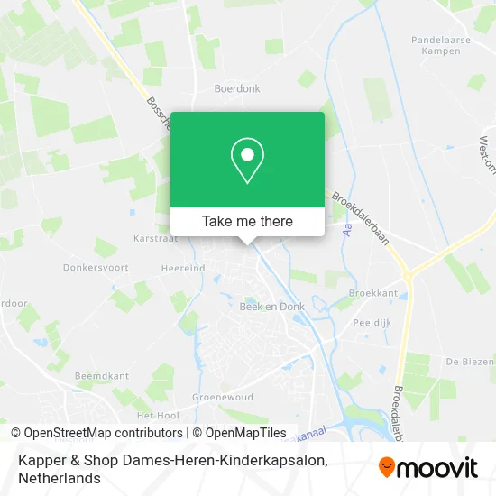 Kapper & Shop Dames-Heren-Kinderkapsalon map