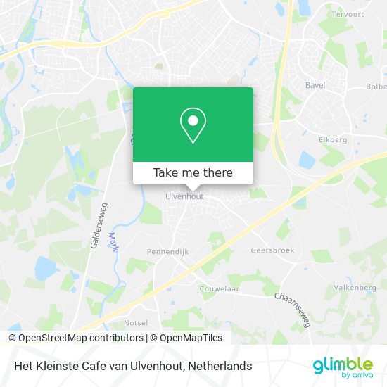 Het Kleinste Cafe van Ulvenhout map