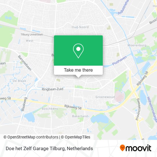 Doe het Zelf Garage Tilburg map