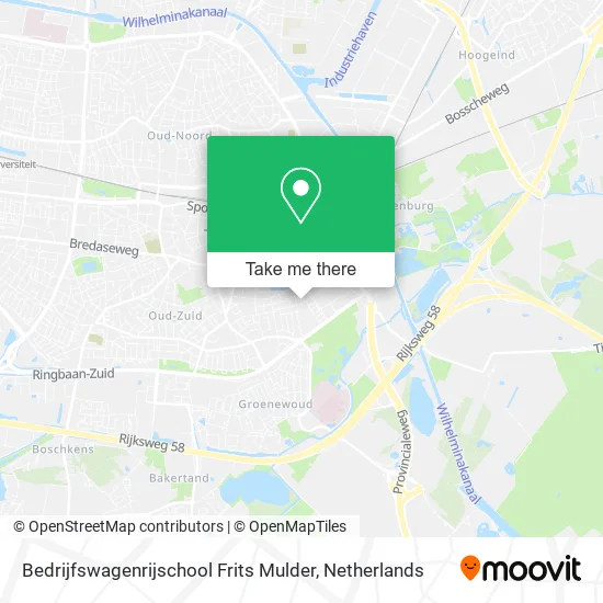 Bedrijfswagenrijschool Frits Mulder map