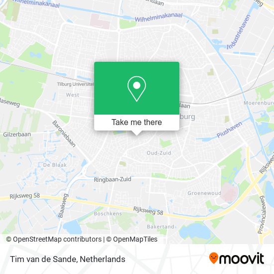 Tim van de Sande map