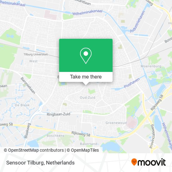 Sensoor Tilburg map