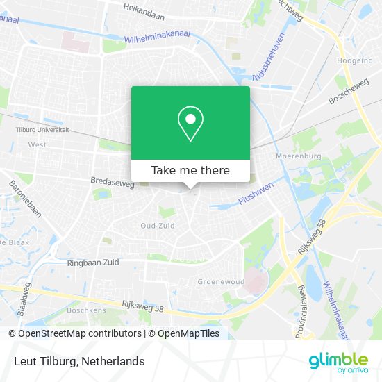 Leut Tilburg map