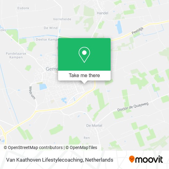 Van Kaathoven Lifestylecoaching map
