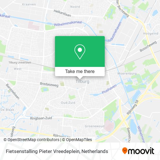 Fietsenstalling Pieter Vreedeplein map
