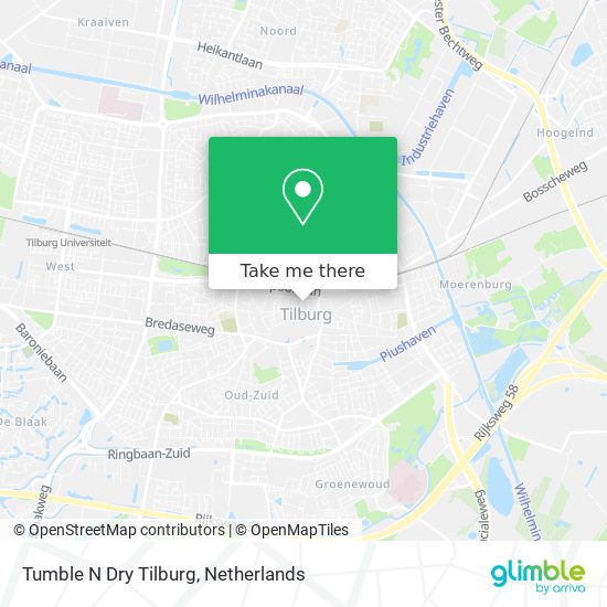 Tumble N Dry Tilburg Karte
