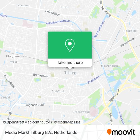 Media Markt Tilburg B.V. map