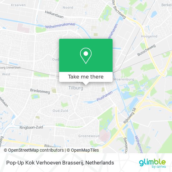 Pop-Up Kok Verhoeven Brasserij Karte