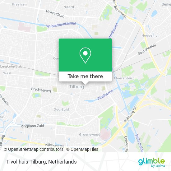 Tivolihuis Tilburg Karte