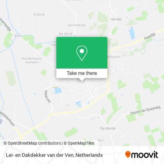 Lei- en Dakdekker van der Ven map