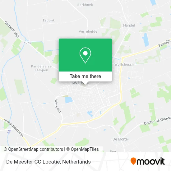 De Meester CC Locatie map