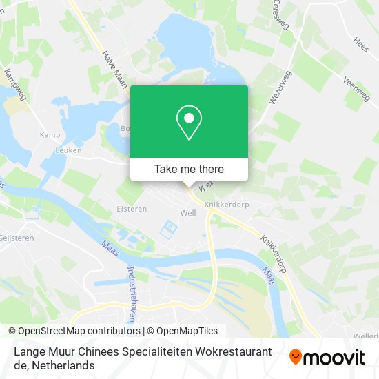 Lange Muur Chinees Specialiteiten Wokrestaurant de Karte