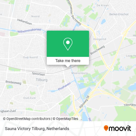 Sauna Victory Tilburg map