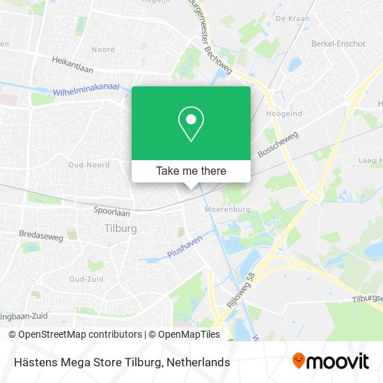 Hästens Mega Store Tilburg map