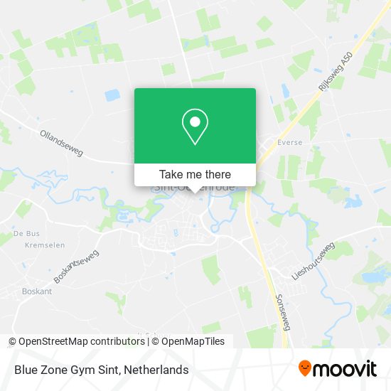 Blue Zone Gym Sint map