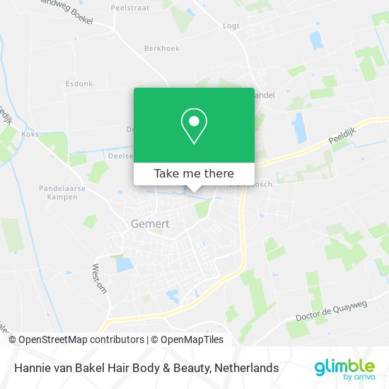 Hannie van Bakel Hair Body & Beauty Karte