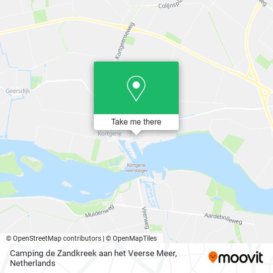 Camping de Zandkreek aan het Veerse Meer map